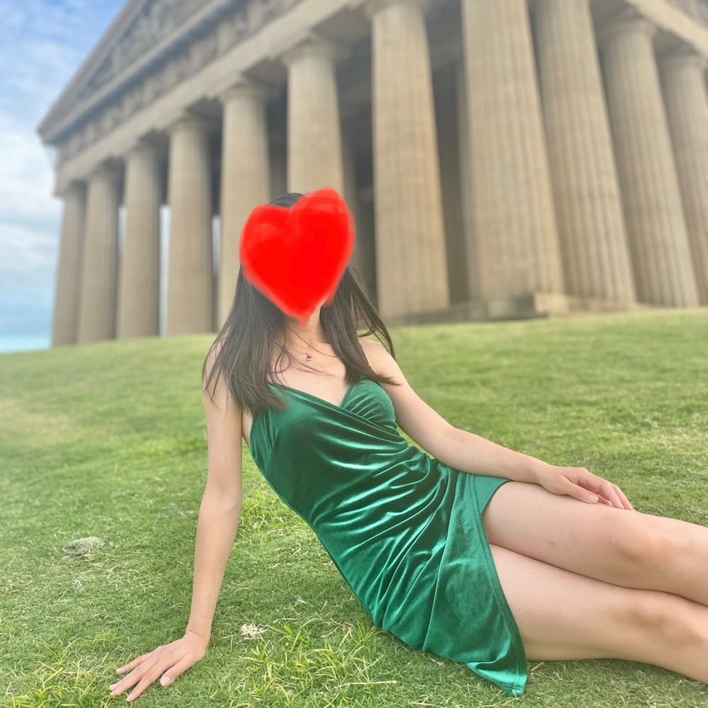 Emerald Velvet Dress
